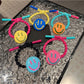 Gifty - Playful Smiley Face Elastic Ponytail Hair Tie