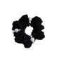 Gifty - Textured Beaded Accent Polyester Scrunchie