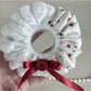 Gifty - Floral Patchwork Ribbon Button Scrunchie