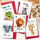 Carduria - Sweet Animal Pattern Greeting Card