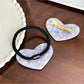 Gifty-Heart Acetate Hair Clip Ponytail Holder Edge Clip