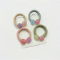 Gifty - Smiley Face Woven Elastic Textured Hair Tie