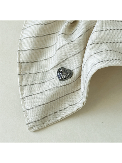 Gifty - Heart Stripe High Stretch Hair Scrunchie