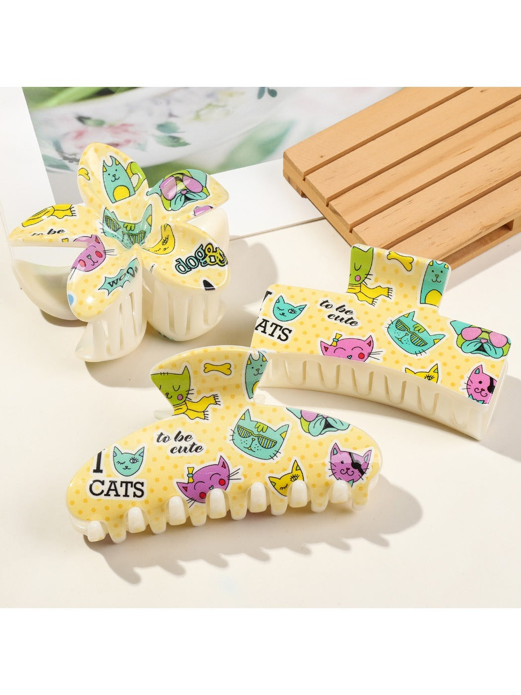 Beau - Cute Solid Square Hair Clips