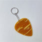 Close-up of the textured surface detail on the Keypus teardrop charm keychain