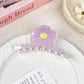 Beau - Cute Acrylic Floral Smiley Face Claw Clip