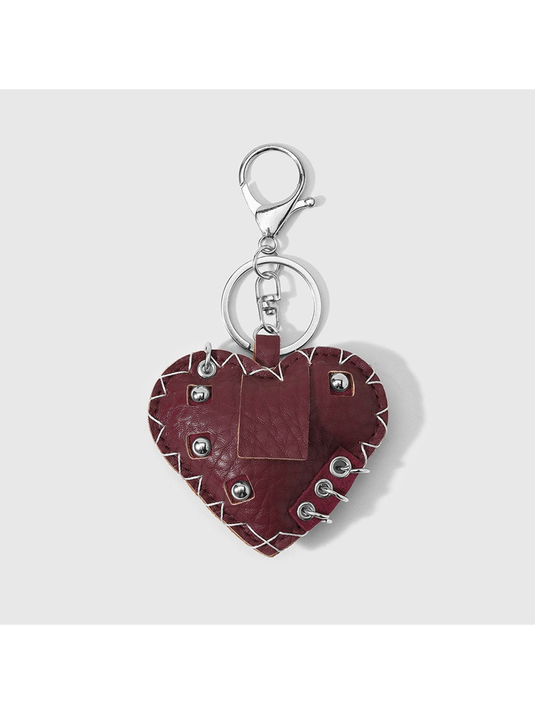 Keypus - Y2K Punk Heart Key Ring Pendant Keychain
