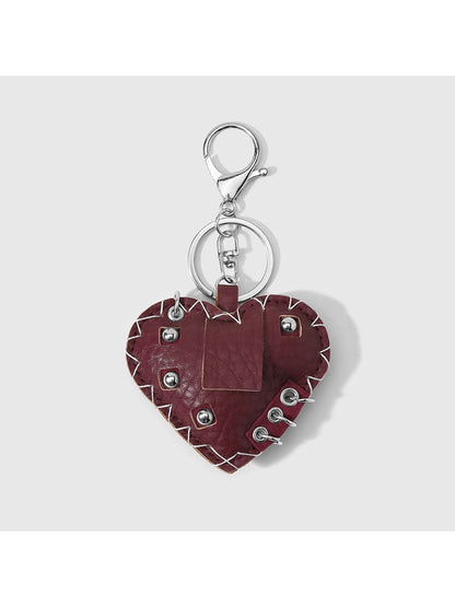 Keypus - Y2K Punk Heart Key Ring Pendant Keychain
