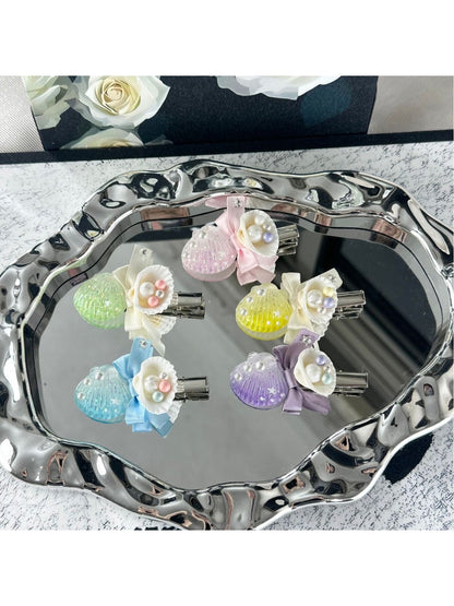 Beau - Ocean Style Bow Sea Motif Hair Clip