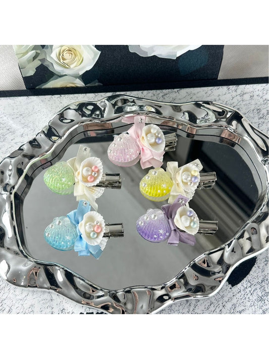 Beau - Ocean Style Bow Sea Motif Hair Clip