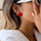 Earedge - Red Lip-Shaped Earrings