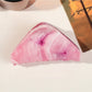Beau - Marble Pattern Triangular Hair Claw