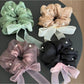 Gifty - Ribbon Bow High Elastic Scrunchie