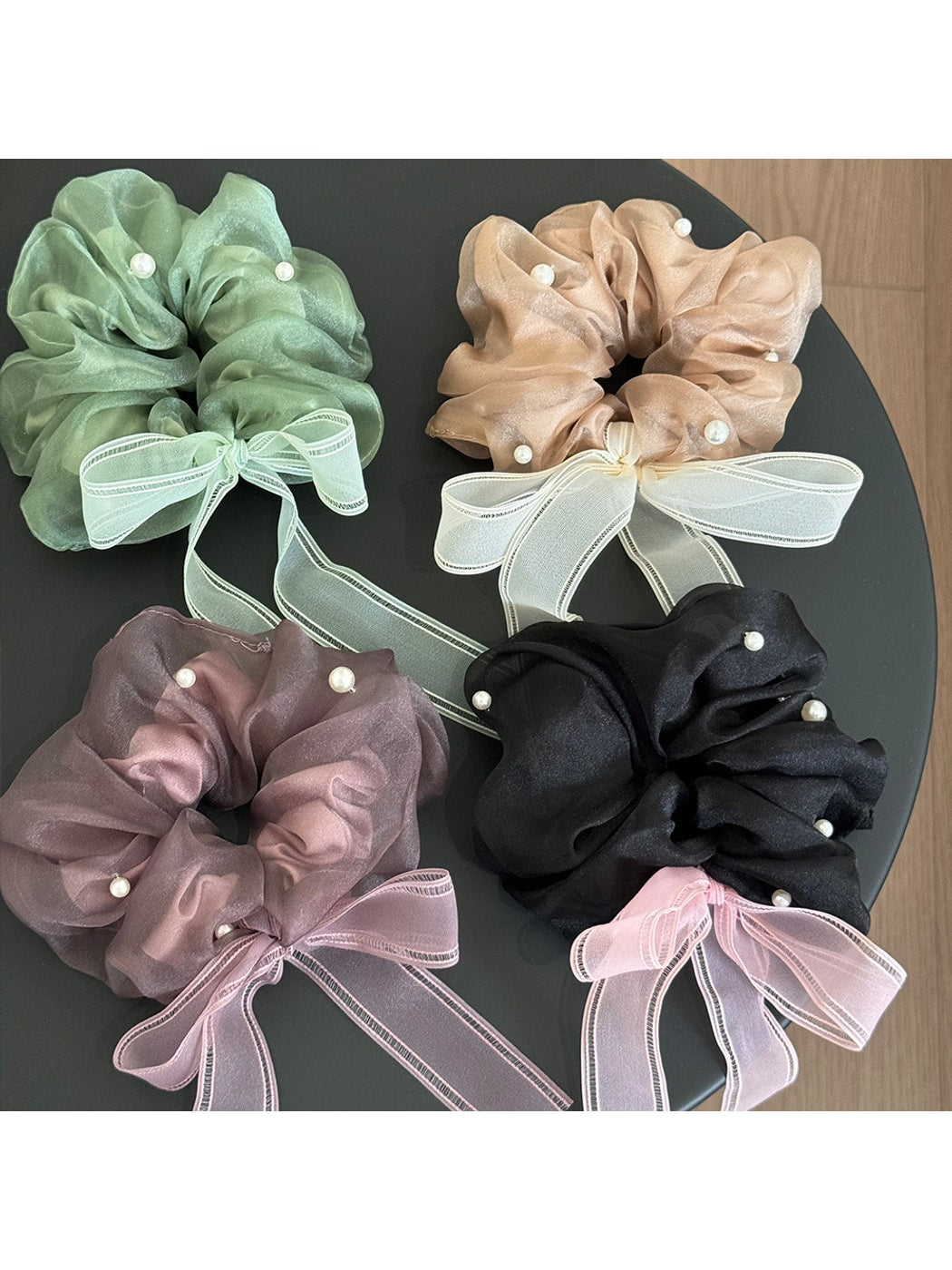 Gifty - Ribbon Bow High Elastic Scrunchie