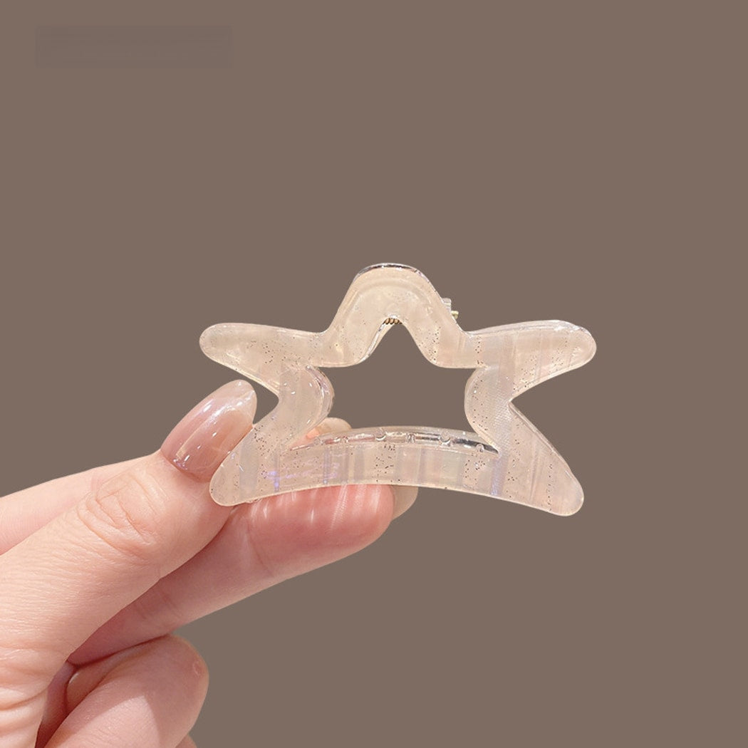 Beau - PVC Alloy Star Shape Claw Hair Clip
