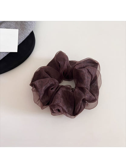 Gifty - Elegant Mesh Print Scrunchies
