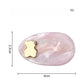 Beau - Oval Acetate Bear Detail Duckbill Hair Clip