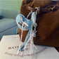 Keypus - Cartoon Lace Heart Bag Charm Keychain