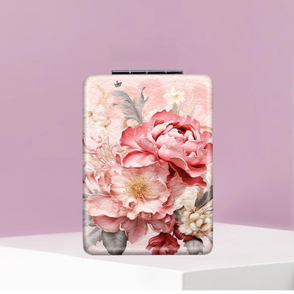 Mirroray - Floral Folding Handheld Touch Up Makeup Mirror