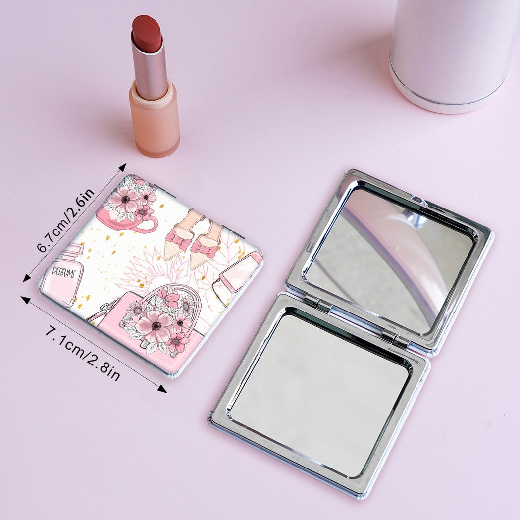 Mirroray - Cartoon Fashion Pattern Foldable Makeup Mirror
