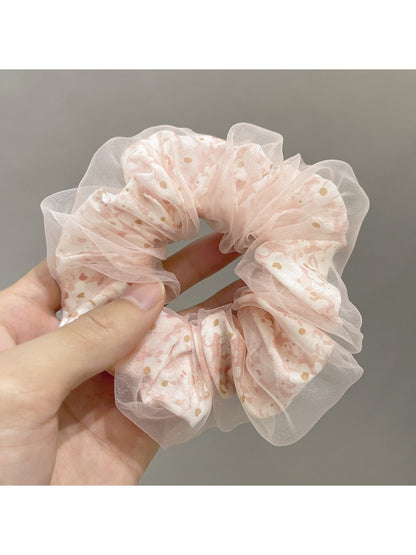 Gifty -  Double-Layer Mesh Daisy Scrunchies