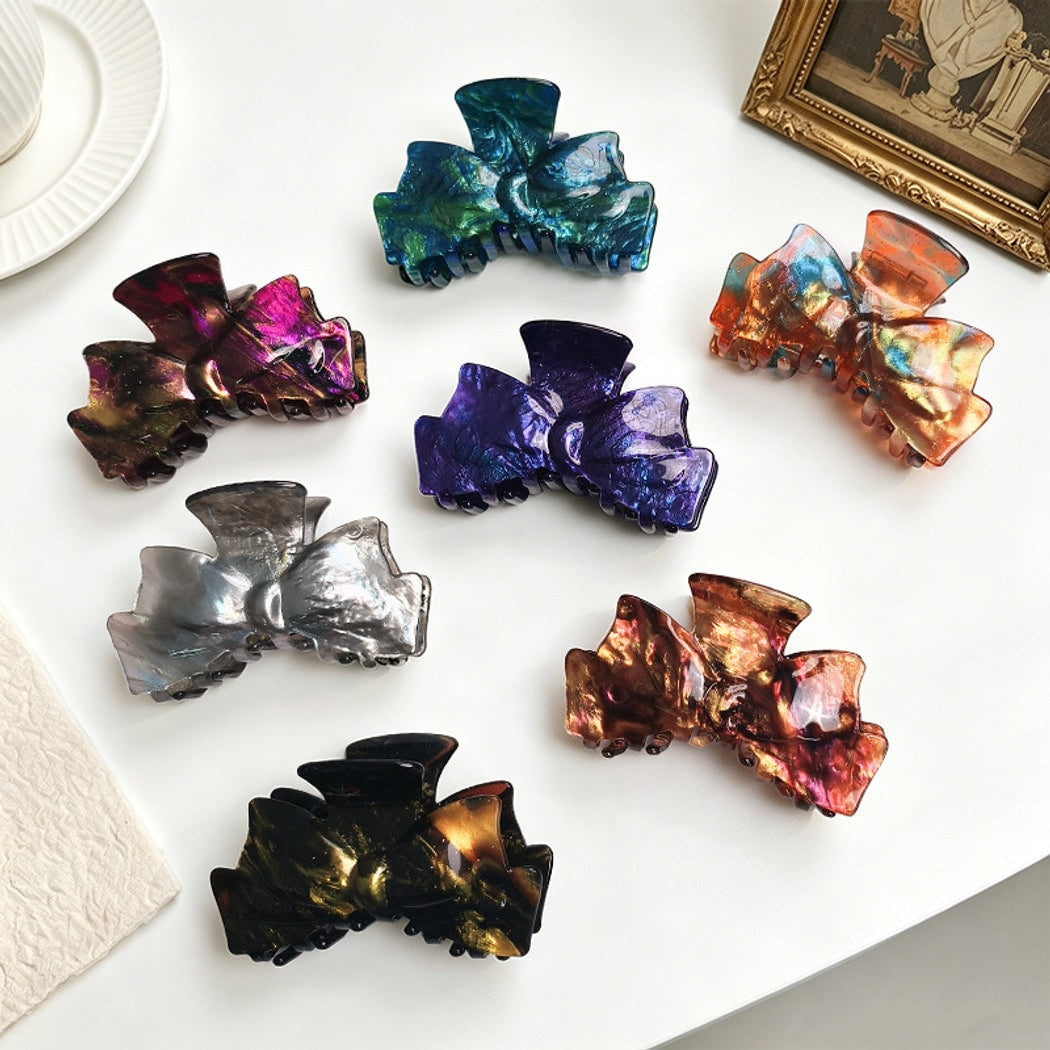 Beau - Starry Dyed Bow Shaped Claw Clip
