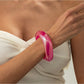 Multiple Lovra colorful irregular shaped bangles stacked together