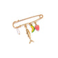 Brovia - Cute Melon Strawberry Fish Charm Fruit Brooch