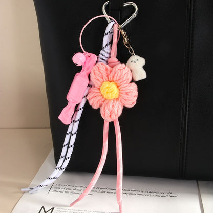 Keypus - Petal Detail Dog Key Ring Bag Charm