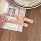 Beau - Simple Short Bar PVC Side Hair Clip Set