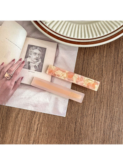 Beau - Simple Short Bar PVC Side Hair Clip Set
