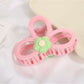 Beau - Retro Floral Bow Shape Hair Section Claw Clip