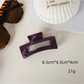 Beau - Marbled Glossy Plastic Hair Claw Clip