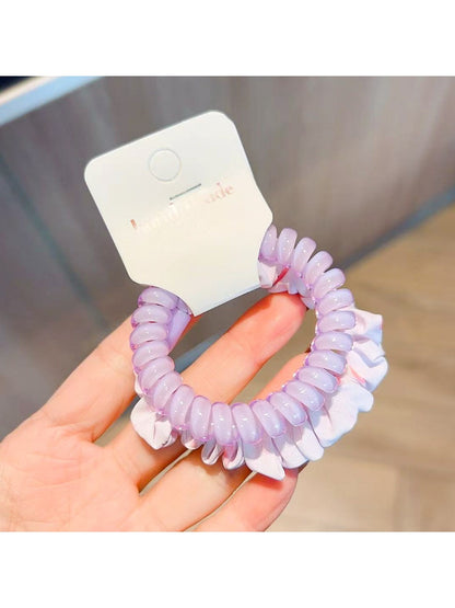 Gifty - Cartoon Jelly Telephone Coil Hair Ties 2 Pack