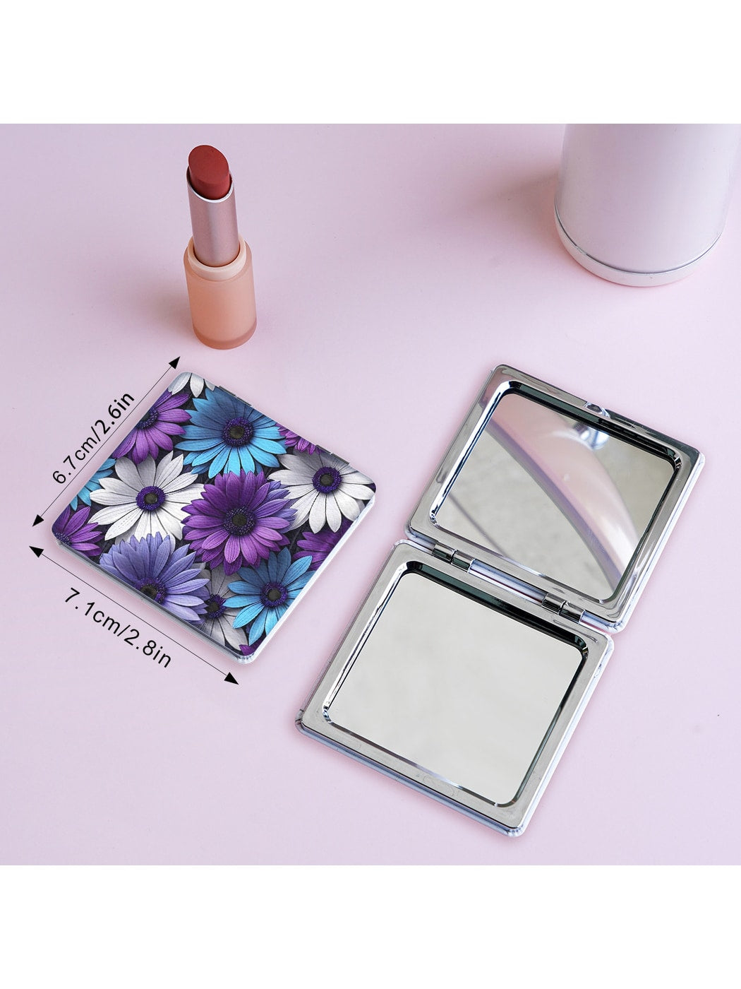 Mirroray - Cute Floral Print Makeup Mirror