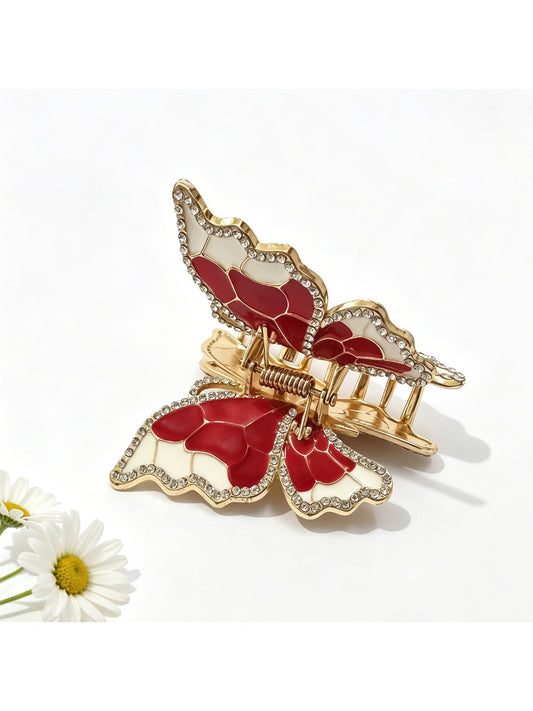Beau - Colorful Alloy Butterfly Shaped Hair Clip
