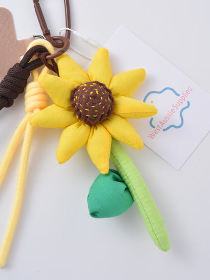 Keypus - Cute Realistic 3D Sunflower Keychain