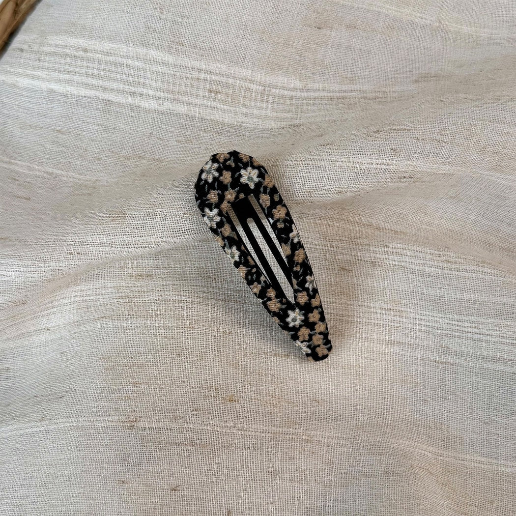 Beau - Floral Pattern Fabric Hair Clip