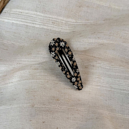 Beau - Floral Pattern Fabric Hair Clip