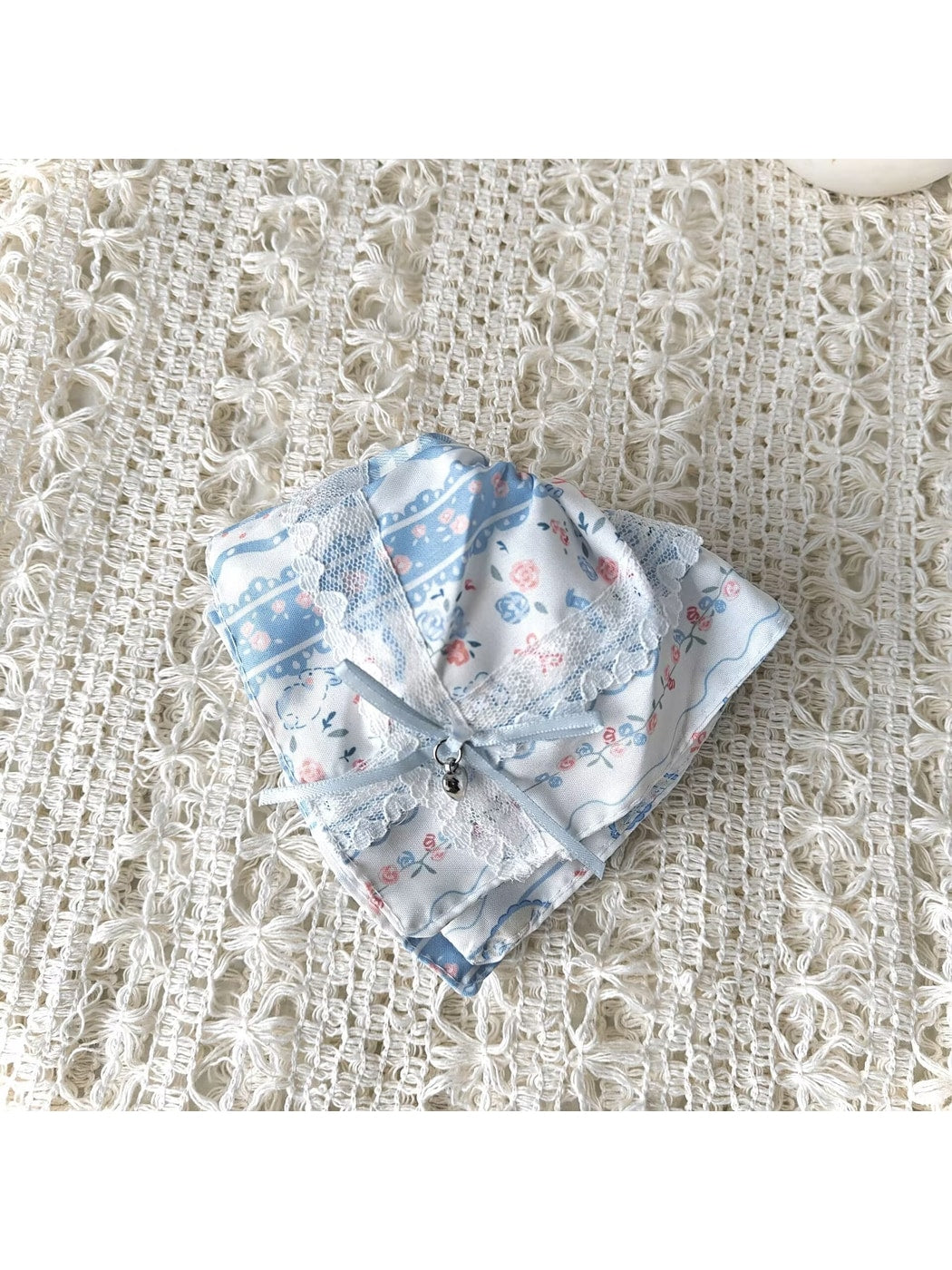 Gifty - Cartoon Print Polyester Ruffle Scrunchie