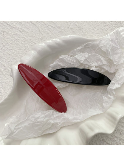 Beau - Solid Color Oval Hair Clip