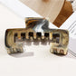 Beau - Geometric Marble Style PC Claw Hair Clip