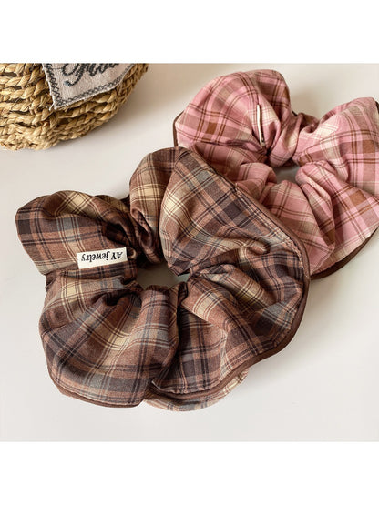 Gifty - Vintage Plaid Hair Tie