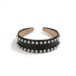 Gifty - PU Double Row Studded Geometric Headband