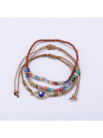 Lovra - Minimalist Stackable Eye Decorated Bracelet
