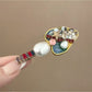 Beau - Oil-Painted Heart-Shaped Hair Clip