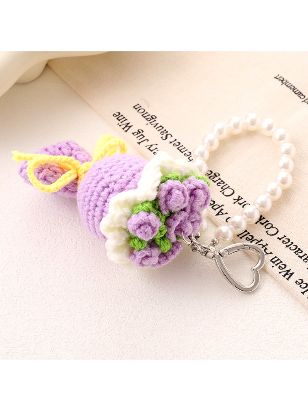 Keypus - Rose handbag pendant