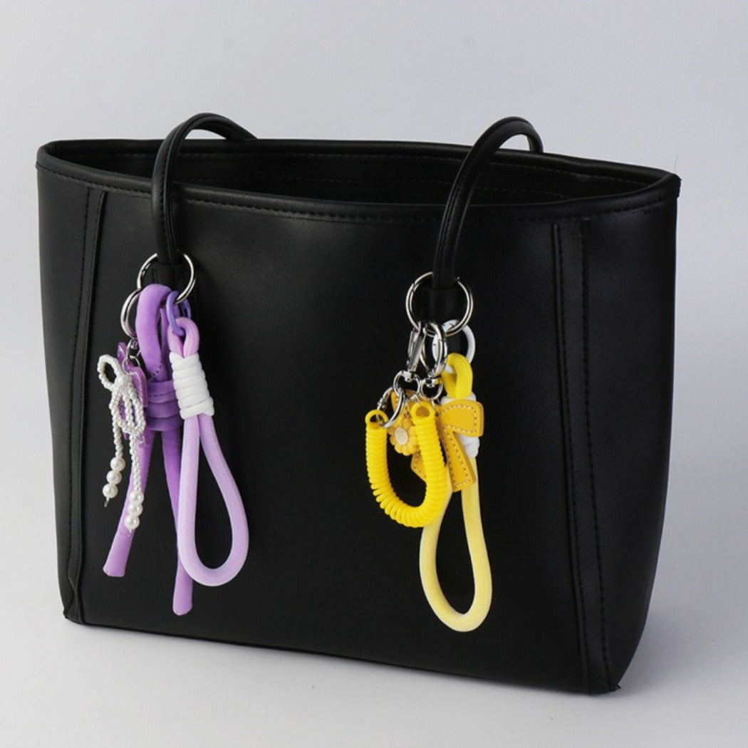 Keypus - Elegant Bow Pendant Cord Keychain