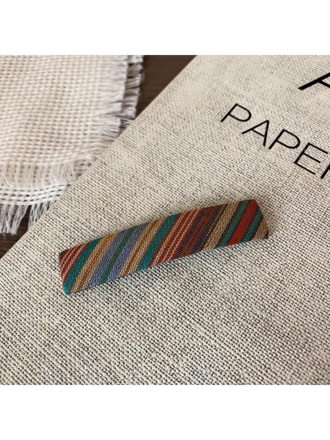 Beau - Vintage Striped Hair Clip