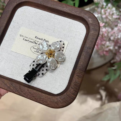 Beau - Floral Polka Dot Side Barrette